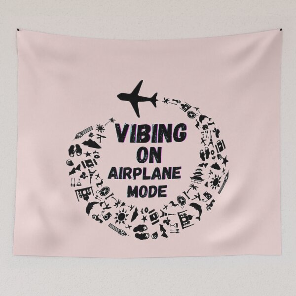 Item preview, Vibing on Airplane Mode – Travel Lover Aesthetic Flight Design. designed and sold by Artistry-Nadia.