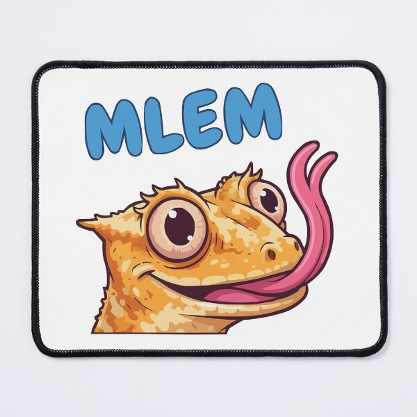 Item preview, Eye Lick Mlem - Crested Gecko Hygiene Funny Art designed and sold by Petzzz.
