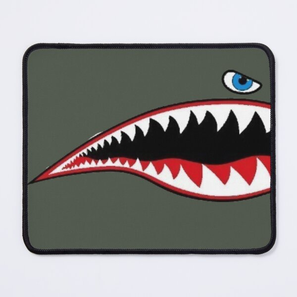Item preview, world war 2 warhawk aircraft art shark decal designed and sold by PilotandPlane.
