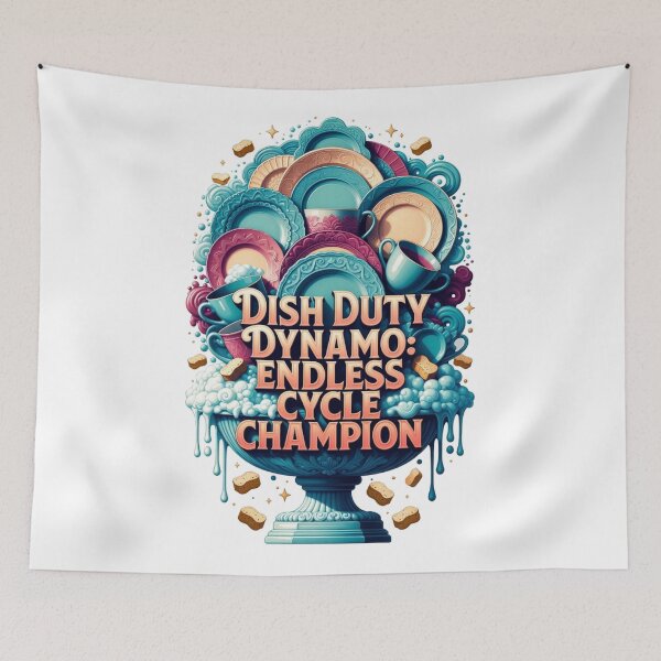 Item preview, Dish Duty Dynamo T Shirt, Endless Cycle Champion Mug, Funny Mom Gift designed and sold by YMLux.