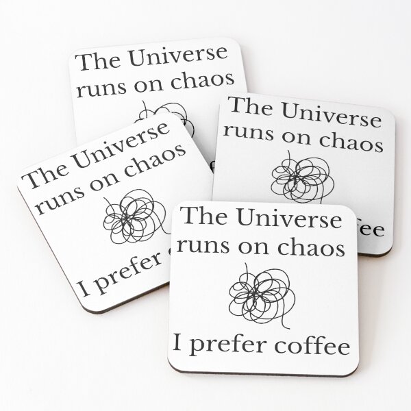Item preview, The Universe runs on Chaos, I prefer Coffee designed and sold by The Existential Mug Co..