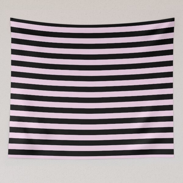 Item preview, Pink Lace Pink and Black Horizontal Stripes designed and sold by ColorPatterns.
