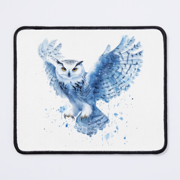 Item preview, Galactic Watercolor Snowy Owl in Flight designed and sold by CharlieDesings.