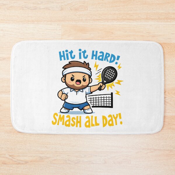 Item preview, Funny Padel Player Hit It Hard Smash All Day designed and sold by Mr Lee.