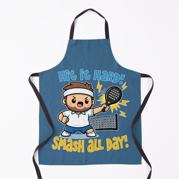 Item preview, Funny Padel Player Hit It Hard Smash All Day designed and sold by Mr Lee.