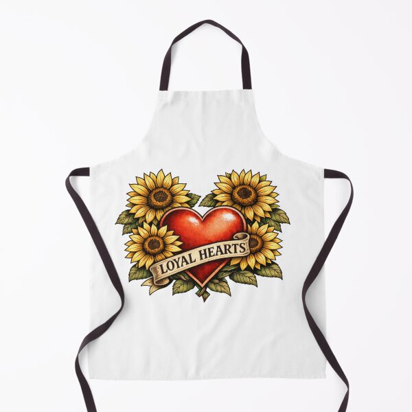Item preview, Loyal Hearts – Sunflower Vintage Tattoo Design designed and sold by Purdiole-art.