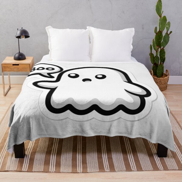 Aperçu de l'œuvre Fantôme mignon et kawaii Boo créée et vendue par MiniPrintMagic.