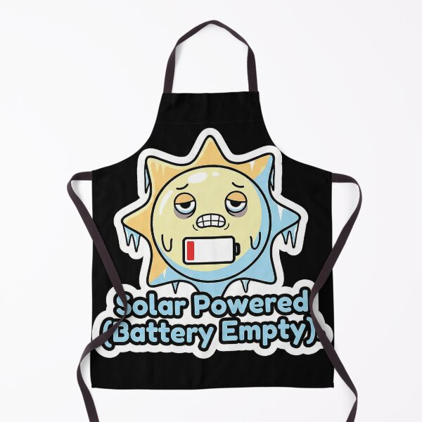 Item preview, Sassy Tired Sun "Solar Powered (Battery Empty)" designed and sold by Sassy Cult.