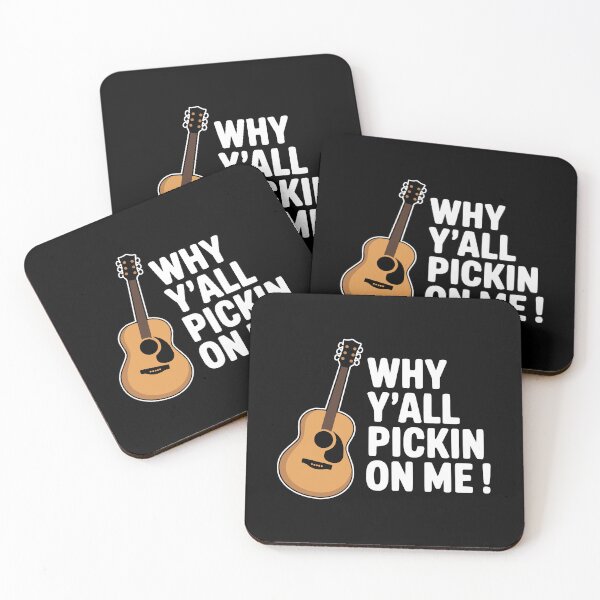 Item preview, Why Y'all Pickin On Me! Funny Guitar Pun designed and sold by PMCreative.