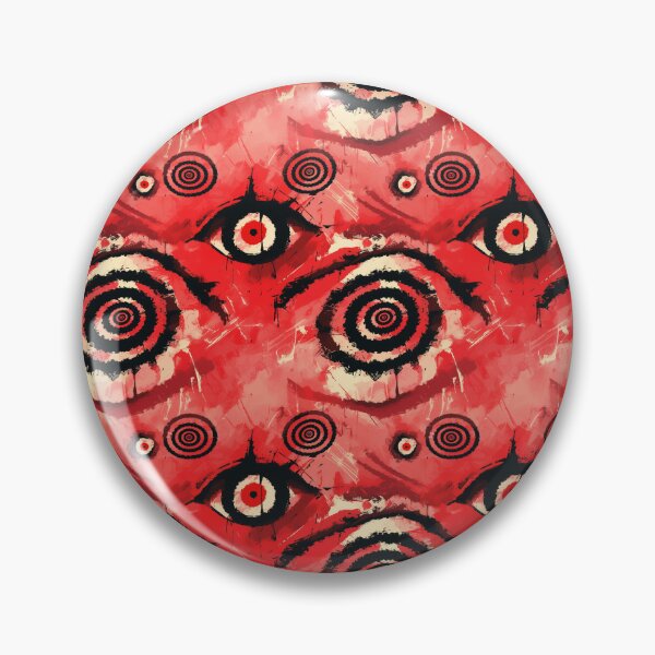 Item preview, Hypnotic Red Spiral Eye Riot Pattern designed and sold by bubblegoth.
