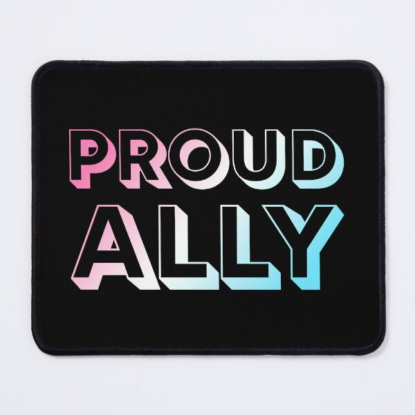 Item preview, Proud Ally - Trans Flag Colors designed and sold by sillyjess.