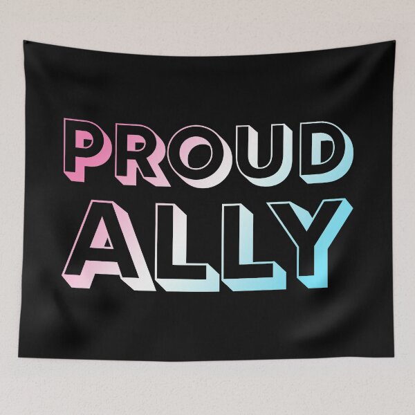 Item preview, Proud Ally - Trans Flag Colors designed and sold by sillyjess.