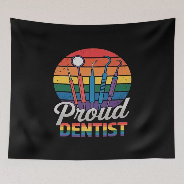 Item preview, Proud Dentist Cool LGBTQ Pride LGBT Rainbow Gay Flag Lover designed and sold by CombatTask.