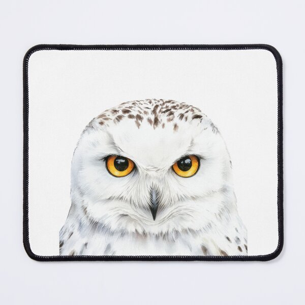 Item preview, Majestic Snowy Owl Portrait - Intense Golden Eyes designed and sold by CharlieDesings.