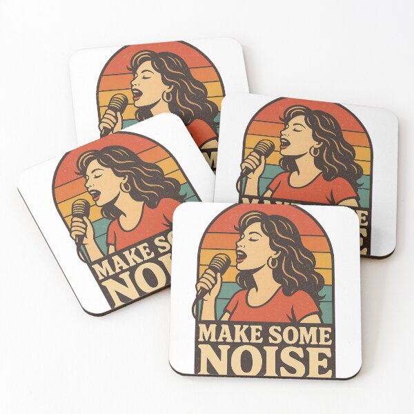 Item preview, Make Some Noise Retro Singer designed and sold by Mix Mood.