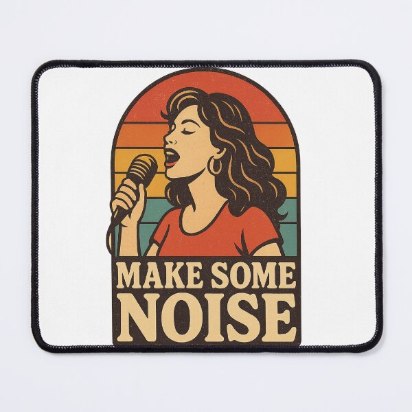 Item preview, Make Some Noise Retro Singer designed and sold by Mix Mood.