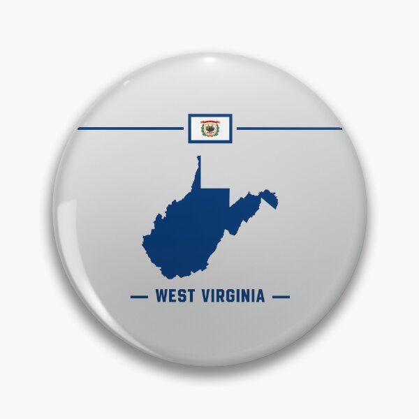 Item preview, West Virginia State Silhouette - Blue & White Pride Graphic designed and sold by mashmosh.