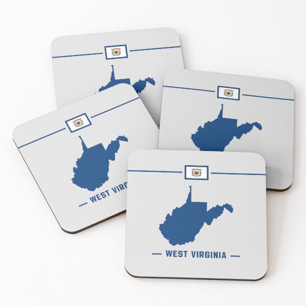 Item preview, West Virginia State Silhouette - Blue & White Pride Graphic designed and sold by mashmosh.