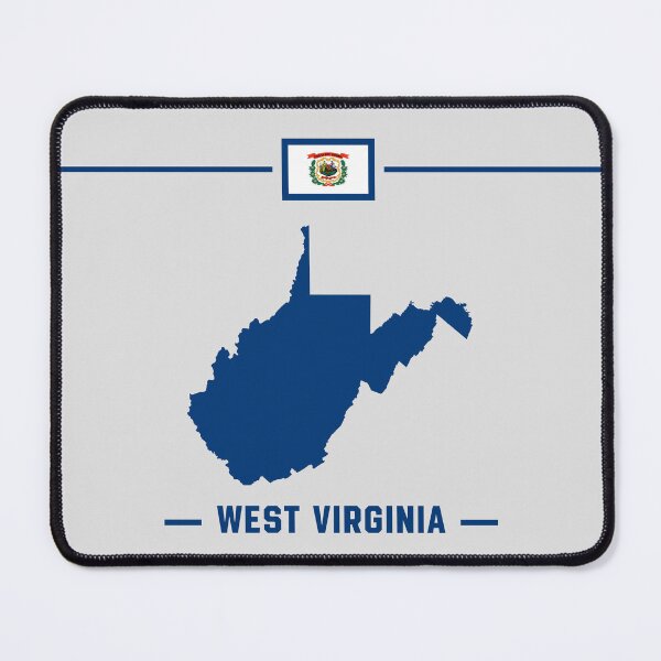 Item preview, West Virginia State Silhouette - Blue & White Pride Graphic designed and sold by mashmosh.