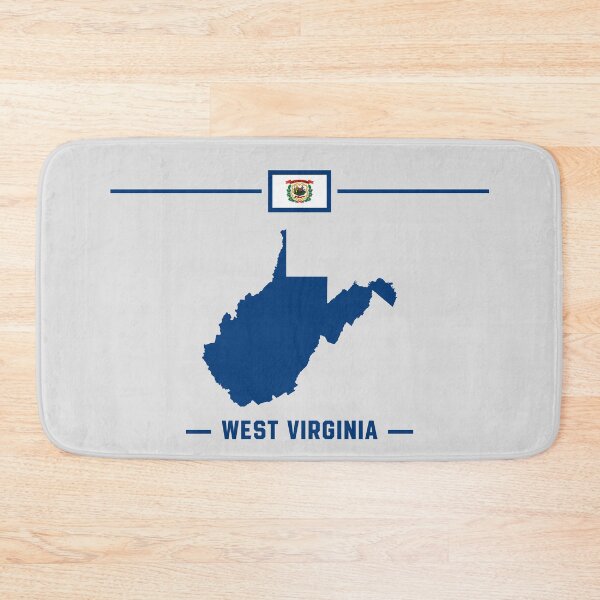 Item preview, West Virginia State Silhouette - Blue & White Pride Graphic designed and sold by mashmosh.