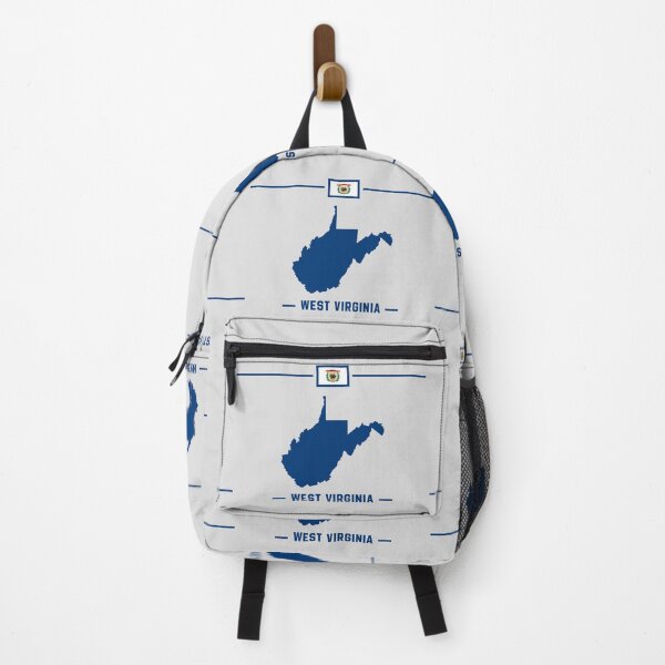 Item preview, West Virginia State Silhouette - Blue & White Pride Graphic designed and sold by mashmosh.