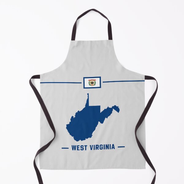 Item preview, West Virginia State Silhouette - Blue & White Pride Graphic designed and sold by mashmosh.