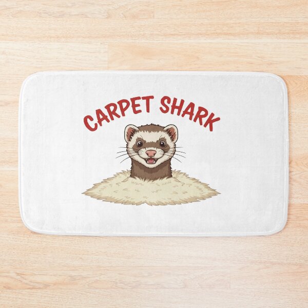 Item preview, Beware of Carpet Shark - Funny Ferret Attack designed and sold by Petzzz.