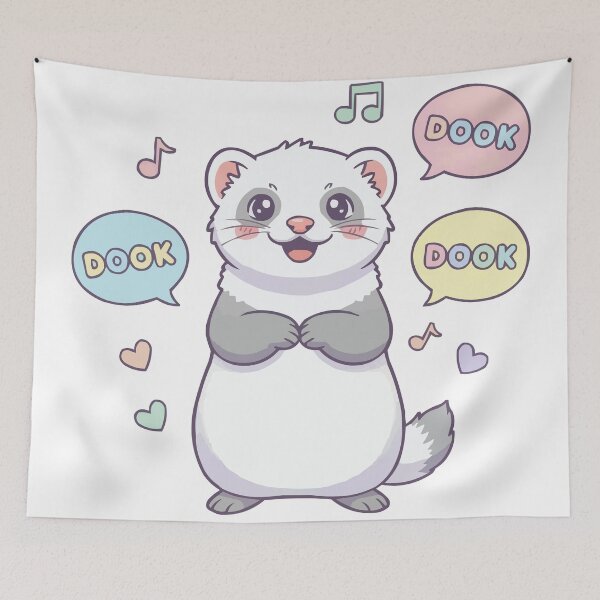 Item preview, Dook Dook Dook - Happy Ferret Noise designed and sold by Petzzz.