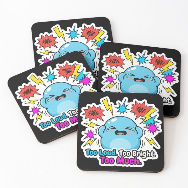Item preview, Sassy Overwhelmed Monster "Too Loud. Too Bright. Too Much." designed and sold by Sassy Cult.