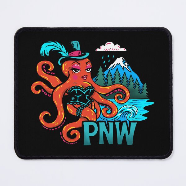 Item preview, Fancy Octopus - Pacific Northwest Rainy Mountain Vibes designed and sold by Urban Muse And Sultry Hues.