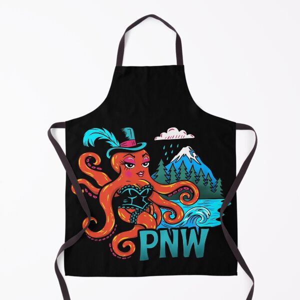 Item preview, Fancy Octopus - Pacific Northwest Rainy Mountain Vibes designed and sold by Urban Muse And Sultry Hues.
