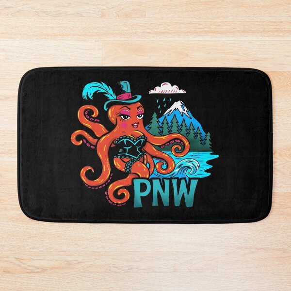 Item preview, Fancy Octopus - Pacific Northwest Rainy Mountain Vibes designed and sold by Urban Muse And Sultry Hues.