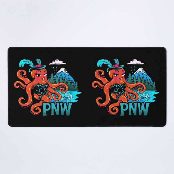 Item preview, Fancy Octopus - Pacific Northwest Rainy Mountain Vibes designed and sold by Urban Muse And Sultry Hues.