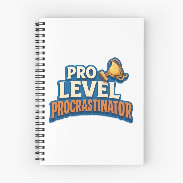 Item preview, Pro Level Procrastinator - Funny Sporty Typography designed and sold by MKreative Studio.