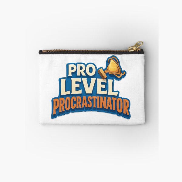 Item preview, Pro Level Procrastinator - Funny Sporty Typography designed and sold by MKreative Studio.