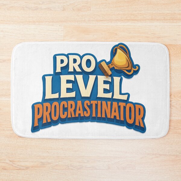 Item preview, Pro Level Procrastinator - Funny Sporty Typography designed and sold by MKreative Studio.