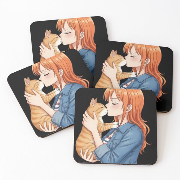 Item preview, Nami Kissing an Orange Cat designed and sold by Salah Eddine Adouda.