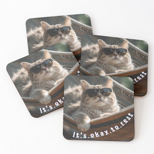 Item preview, Self-Care Cat: Chill Vibes and Rest designed and sold by Pukisdaizi.