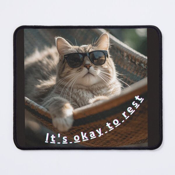 Item preview, Self-Care Cat: Chill Vibes and Rest designed and sold by Pukisdaizi.