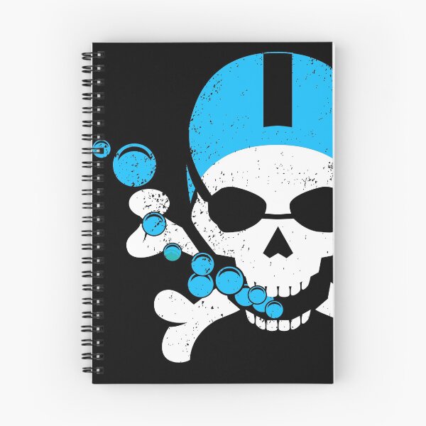 Item preview, Swimming Fan Skull designed and sold by oberdoofus.