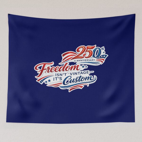 Item preview,  Freedom Isn't Vintage – Custom 250th USA Patriot Power T-shirt design designed and sold by digitalbitcraft.