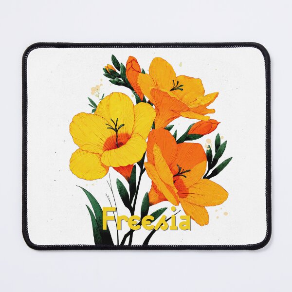 Item preview, Golden Bloom: Freesia Elegance designed and sold by ForeverPrintsOK.