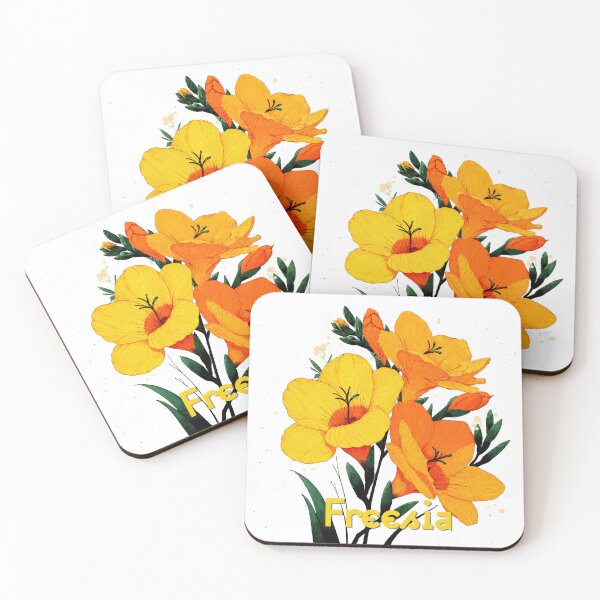 Item preview, Golden Bloom: Freesia Elegance designed and sold by ForeverPrintsOK.
