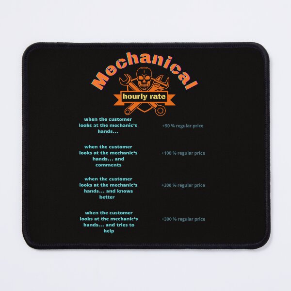 Item preview, Mechanic hourly rate Funny Gifts for Cars Lovers   designed and sold by GavloDesign.