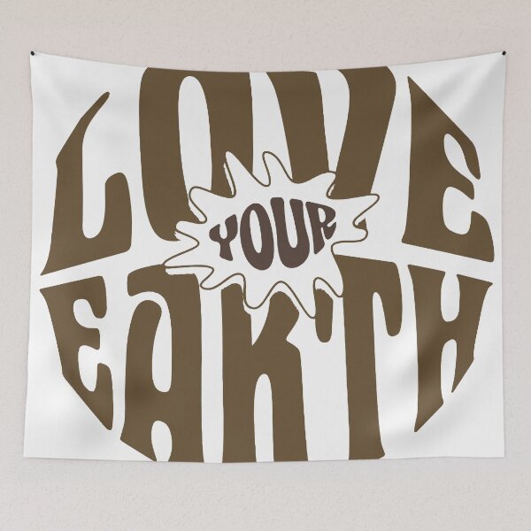 Item preview, Love Your Earth – Retro Eco Typography Design designed and sold by andry01.