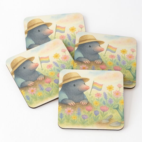Item preview, Happy mole in the garden – love, diversity & nature designed and sold by Mauswohn.