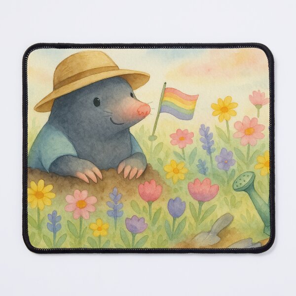 Item preview, Happy mole in the garden – love, diversity & nature designed and sold by Mauswohn.