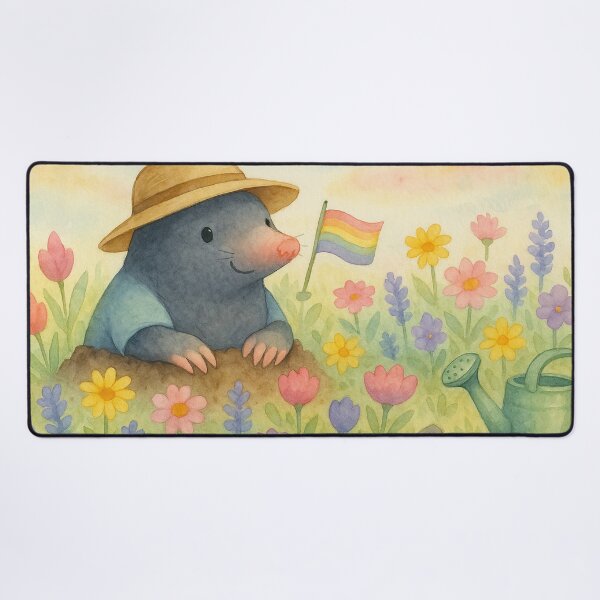 Item preview, Happy mole in the garden – love, diversity & nature designed and sold by Mauswohn.
