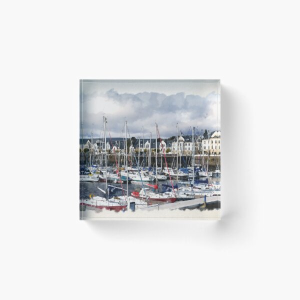 Item preview, Inverkip Marina Village Watercolour designed and sold by RJW Images.