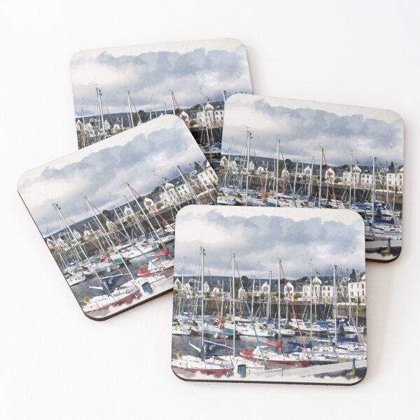 Item preview, Inverkip Marina Village Watercolour designed and sold by RJW Images.